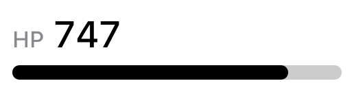 Lock Screen widget: HP 747 and the bar